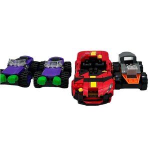 LEGO Car Lot Ferrari F40 Hulk Off-Roader Speed Champions Marvel City Vehicles